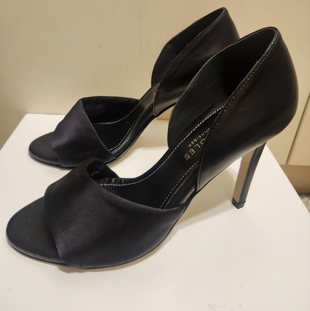 Aldo Black Satin Heels for Women